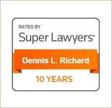 Rated By | Super Lawyers | Dennis L. Richard | 10 Years